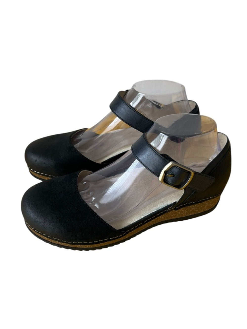 Dansko Mae Black Burnished Suede Mary Jane shoes US9 - Picture 8 of 12